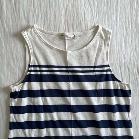 Vineyard Vines Striped 100% Cotton Dress (sz M) - Picture 1 of 5